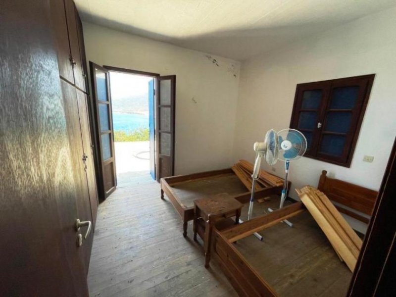 Mochlos Kreta, Mochlos: Haus mit Meerblick in unmittelbarer Meeresnähe zu verkaufen Haus kaufen